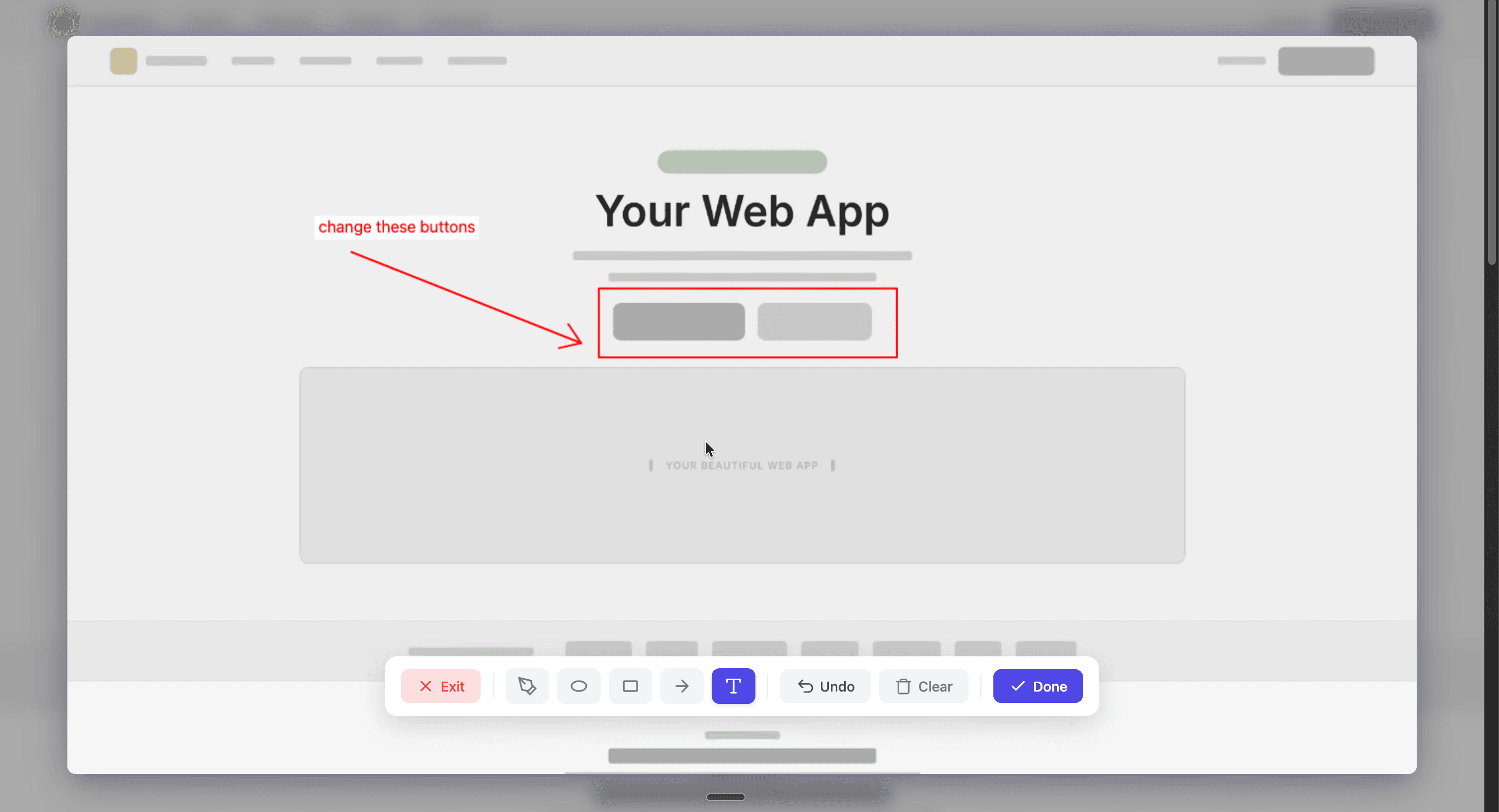 Tapko feedback annotation view with ClickUp task creation